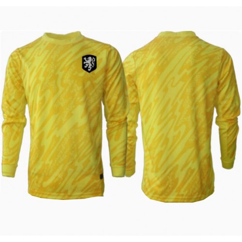 Maglia Calcio Paesi Bassi Portiere Seconda Divisa Europei 2024 Manica Lunga